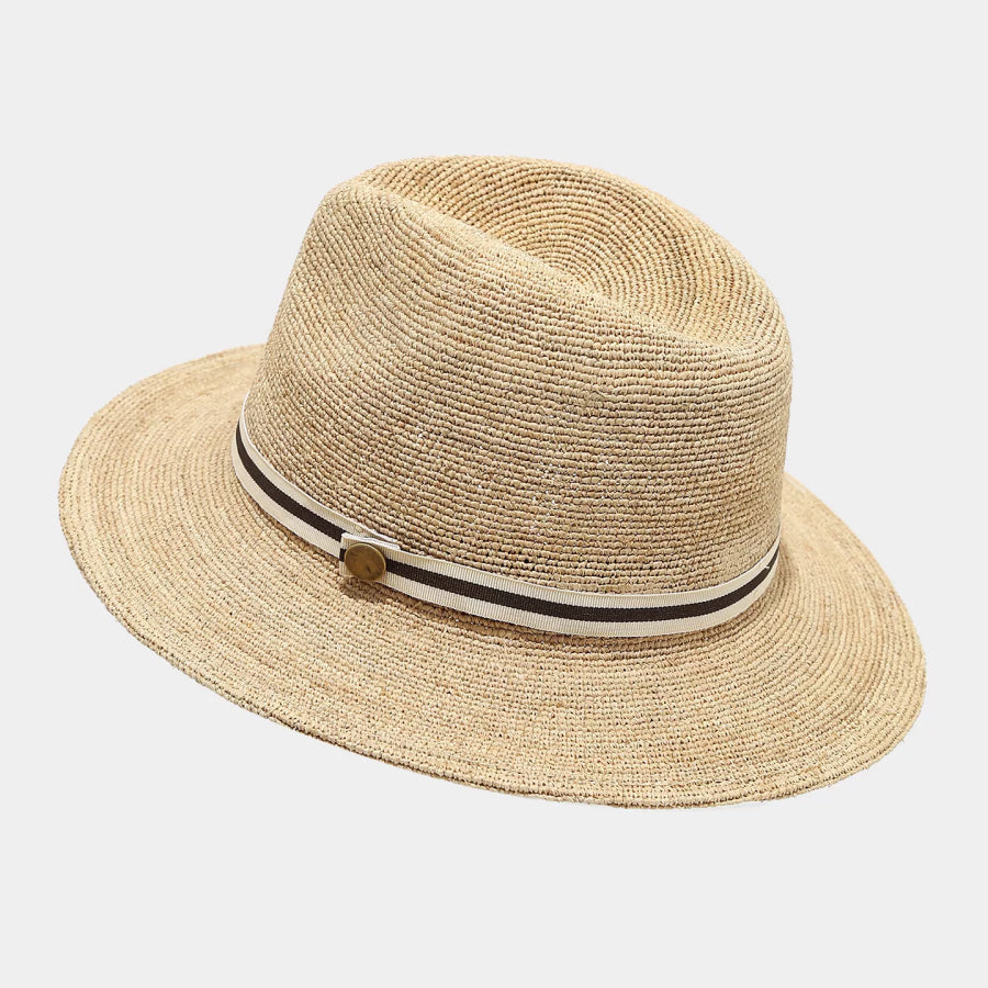 Raffia Grass Woven Hat Cream / One Size Apparel and Accessories