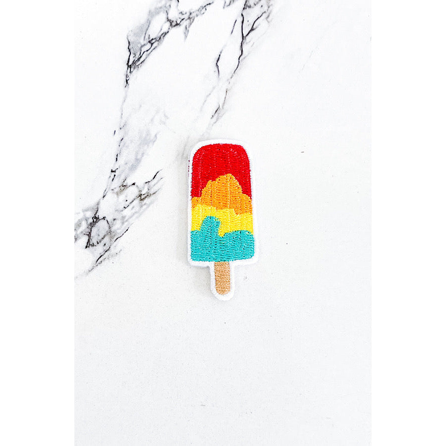 Rainbow Popsicle Embroidered Patch WS 600 Accessories