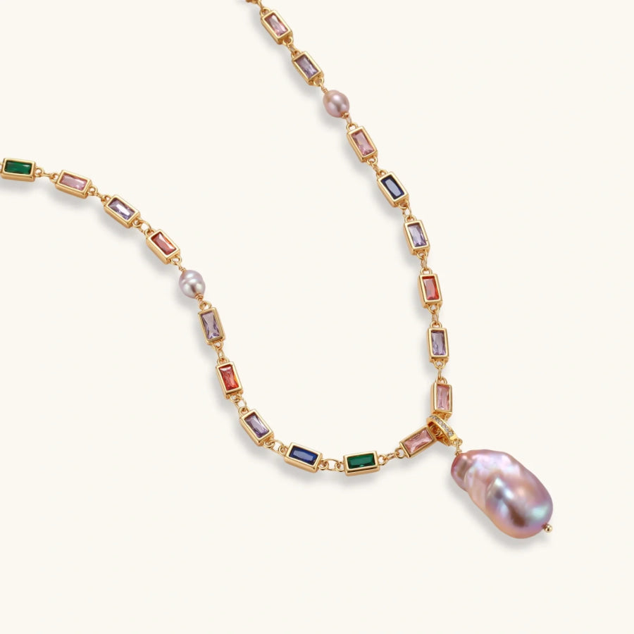 Rainbow Statement Necklace by Sandee Rain Boutique Necklaces