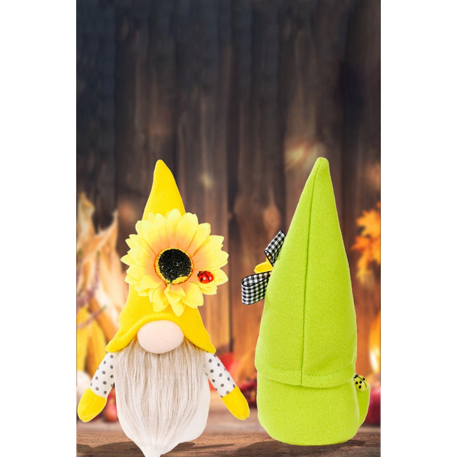 Random 3-Pack Sunflower Faceless Gnomes Green/Yellow/Black / One Size