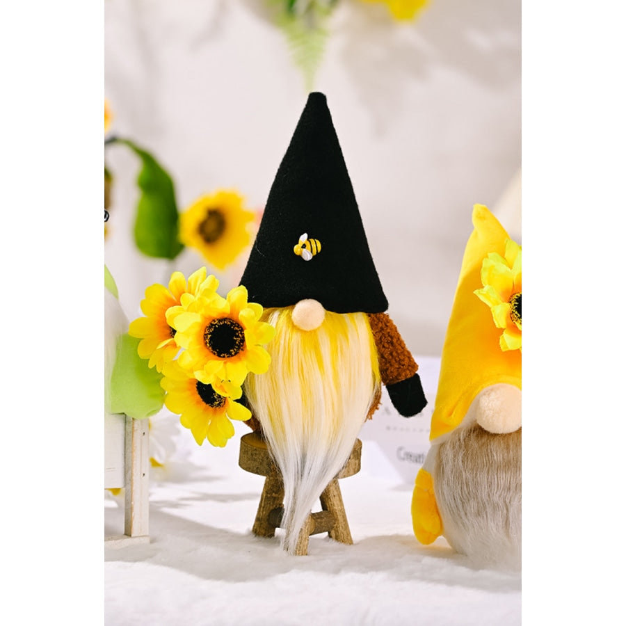 Random 3-Pack Sunflower Faceless Gnomes Green/Yellow/Black / One Size