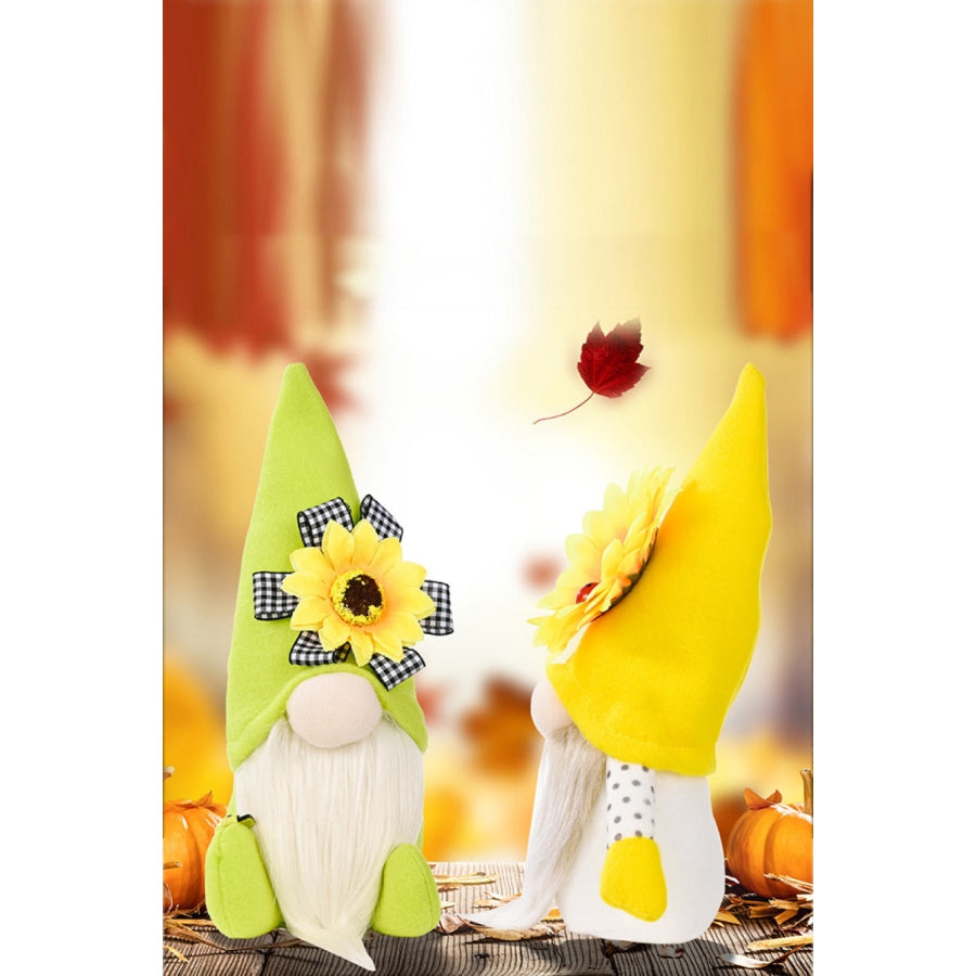 Random 3-Pack Sunflower Faceless Gnomes Green/Yellow/Black / One Size