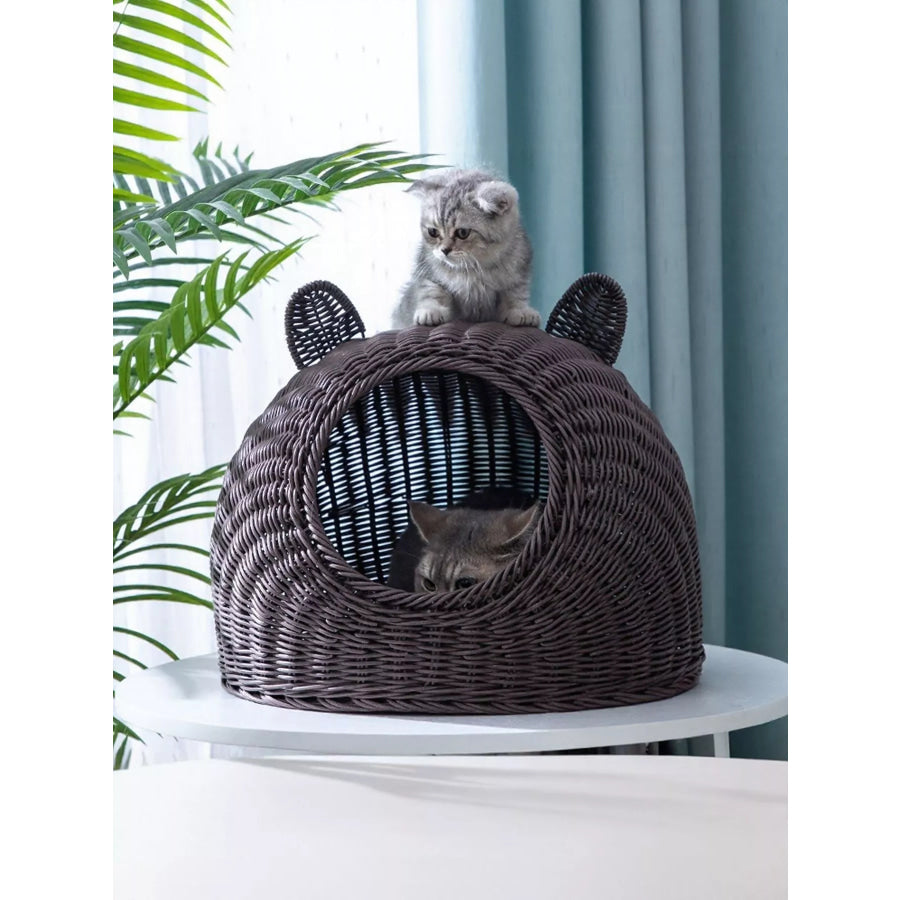 Rattan Washable Breathable Pet Nest Apparel and Accessories