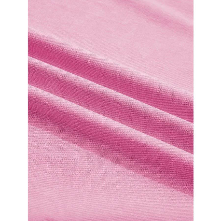 Raw Cut Notched Neck Lace Patchwork Detail Mineral Wash Tee Apparel and Accessories