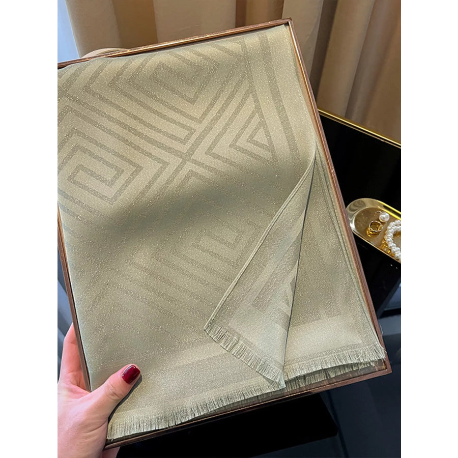 Raw Hem Lightweight Scarf Apparel and Accessories