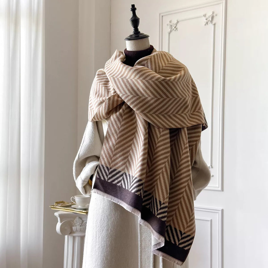 Raw Hem Soft Scarf Terracotta / One Size Apparel and Accessories