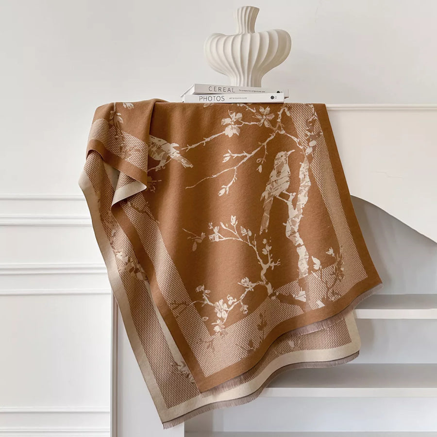 Raw Hem Winter Scarf Apparel and Accessories