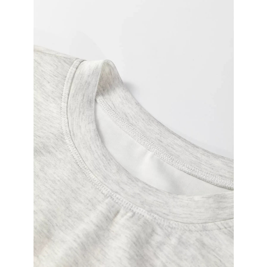 rawstring Waist Tunic Solid Sweatshirt Apparel and Accessories