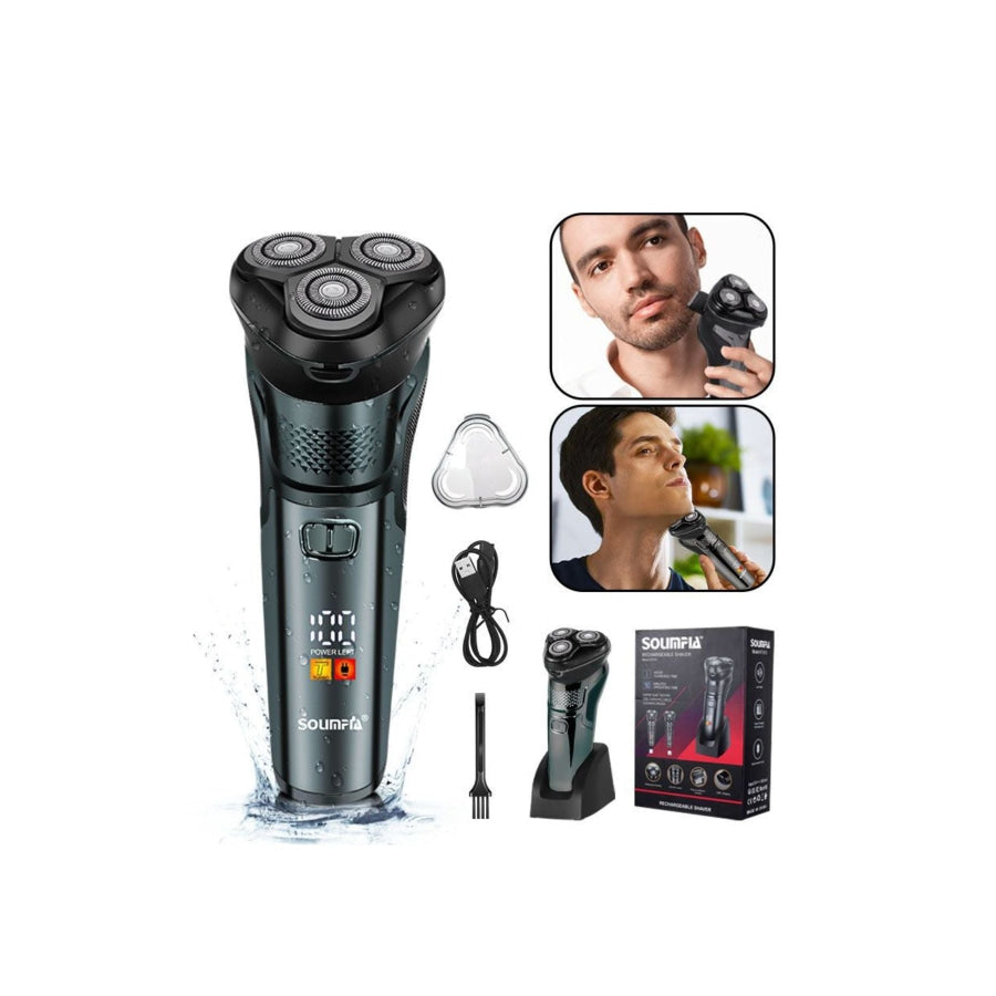 Rechargeable 3-Head Rotary Electric Shaver Apparel and Accessories
