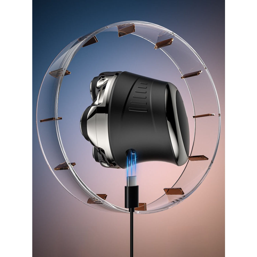 Rechargeable 5-Head Rotary Shaver Black / ONESIZE Apparel and Accessories