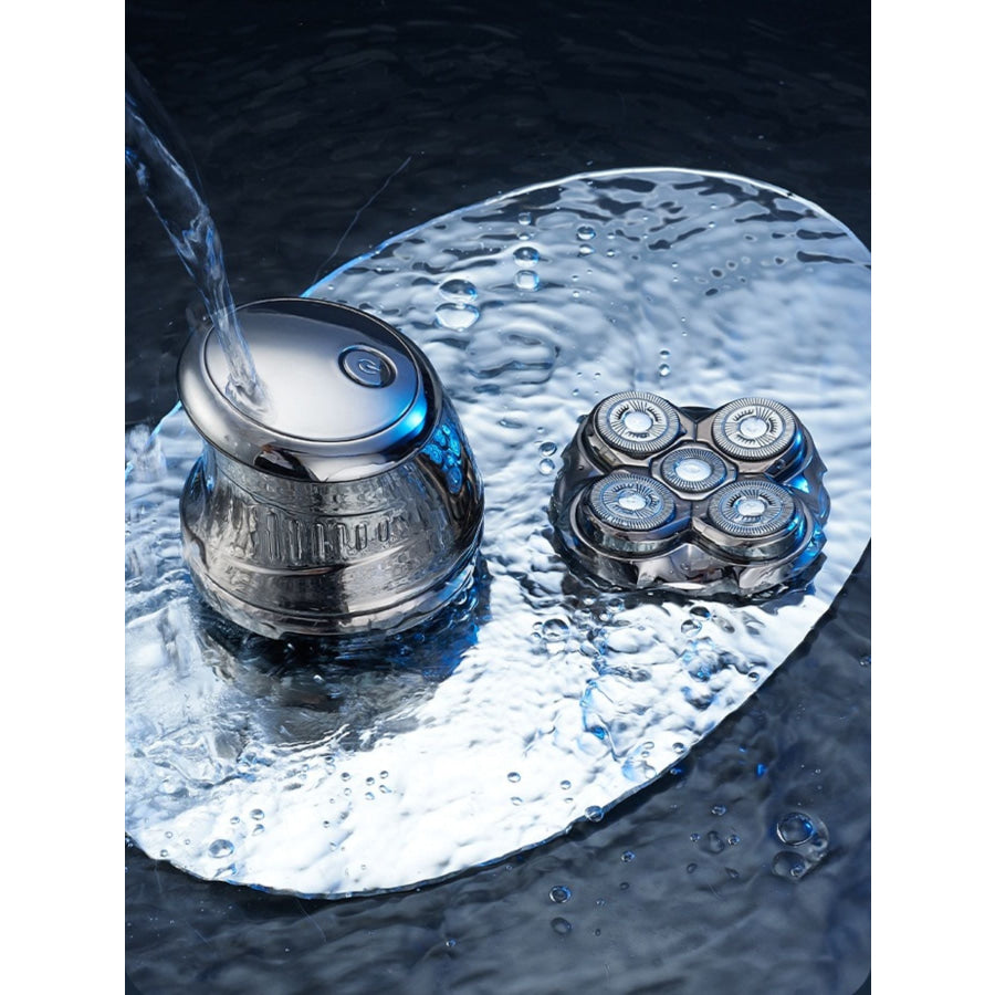 Rechargeable 5-Head Rotary Shaver Silver / ONESIZE Apparel and Accessories
