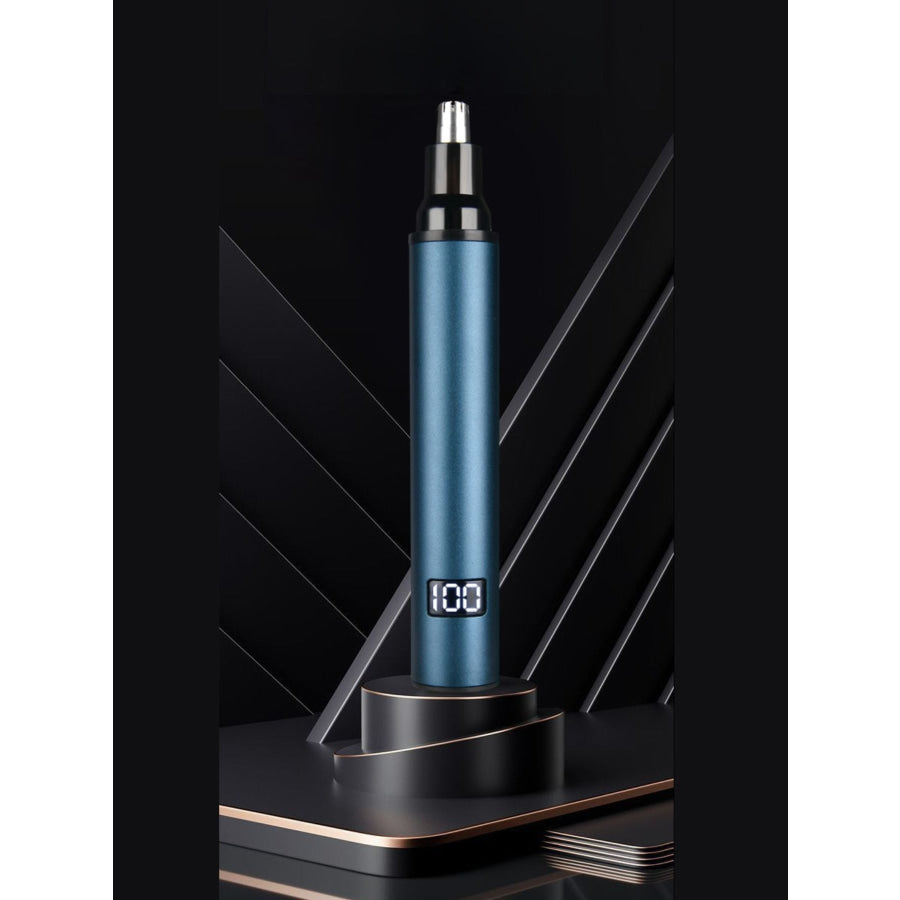 Rechargeable Digital Display Nose Hair Trimmer Peacock Blue / ONESIZE Apparel and Accessories