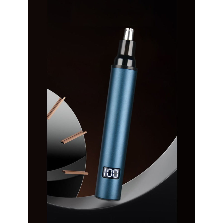 Rechargeable Digital Display Nose Hair Trimmer Peacock Blue / ONESIZE Apparel and Accessories