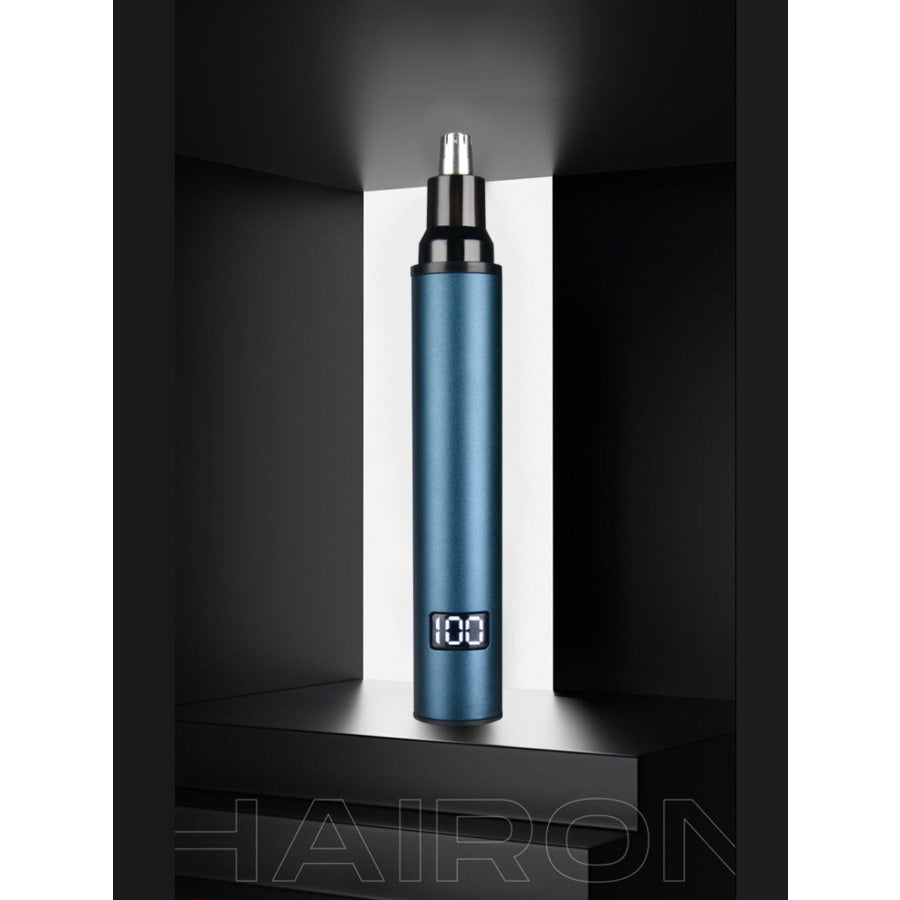 Rechargeable Digital Display Nose Hair Trimmer Peacock Blue / ONESIZE Apparel and Accessories