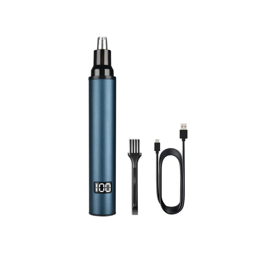 Rechargeable Digital Display Nose Hair Trimmer Peacock Blue / ONESIZE Apparel and Accessories