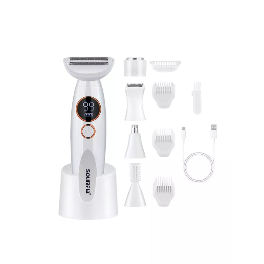 Rechargeable Electric Hair Removal Epilator Pearl White / One Size Apparel and Accessories