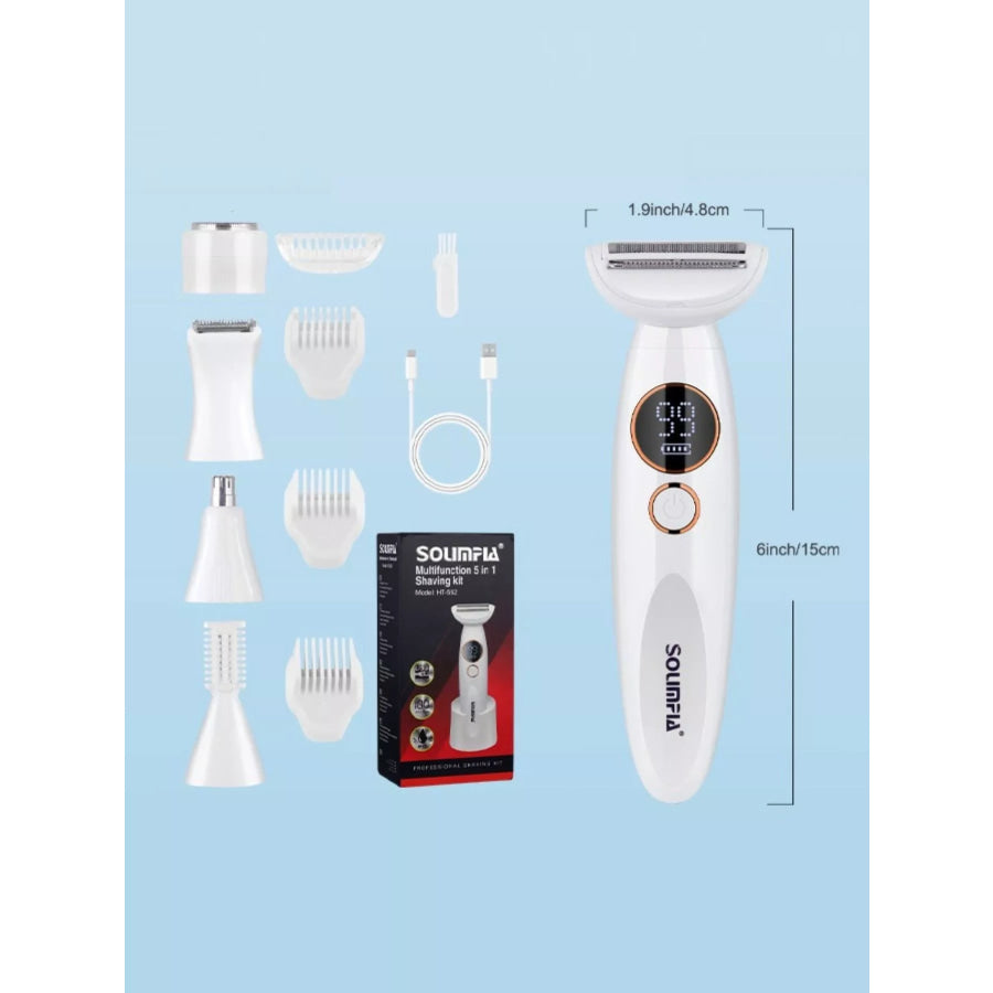 Rechargeable Electric Hair Removal Epilator Pearl White / One Size Apparel and Accessories
