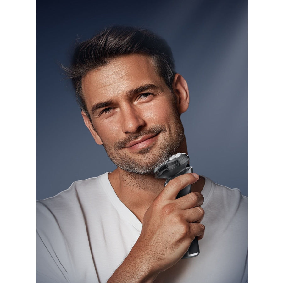 Rechargeable Electric Rotary Shaver with LED Display Black / ONESIZE Apparel and Accessories
