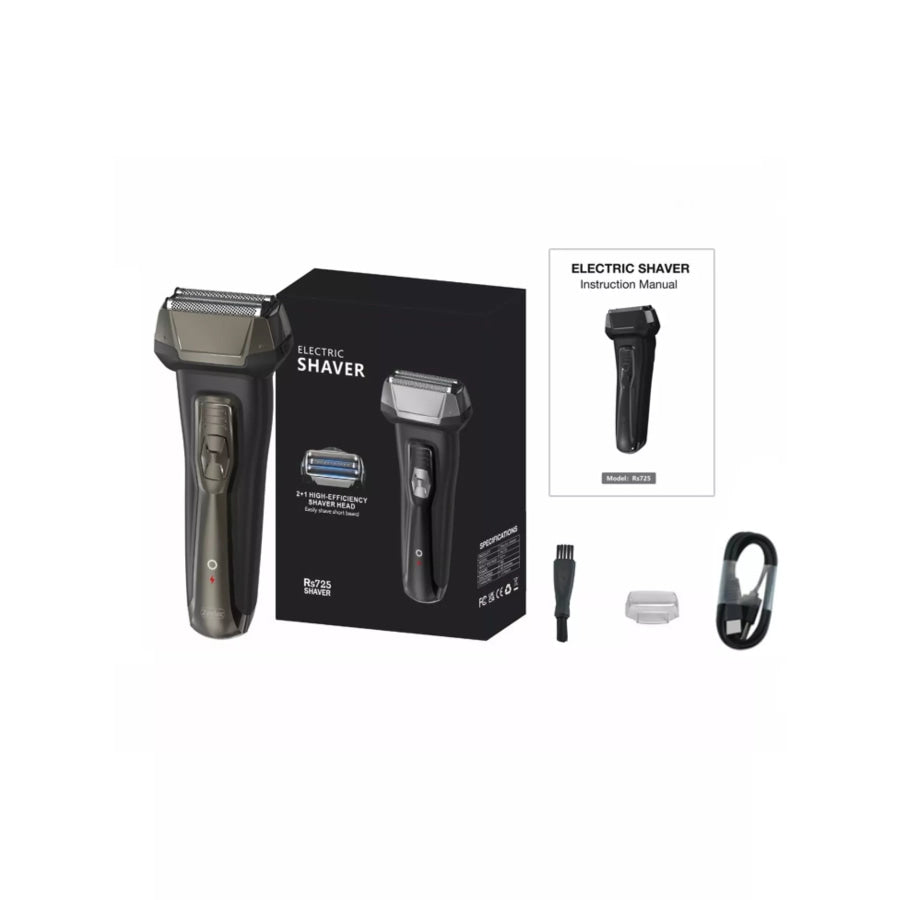 Rechargeable Electric Shaver Black / ONESIZE Apparel and Accessories