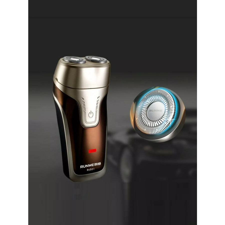 Rechargeable Electric Shaver Gold / One Size Apparel and Accessories