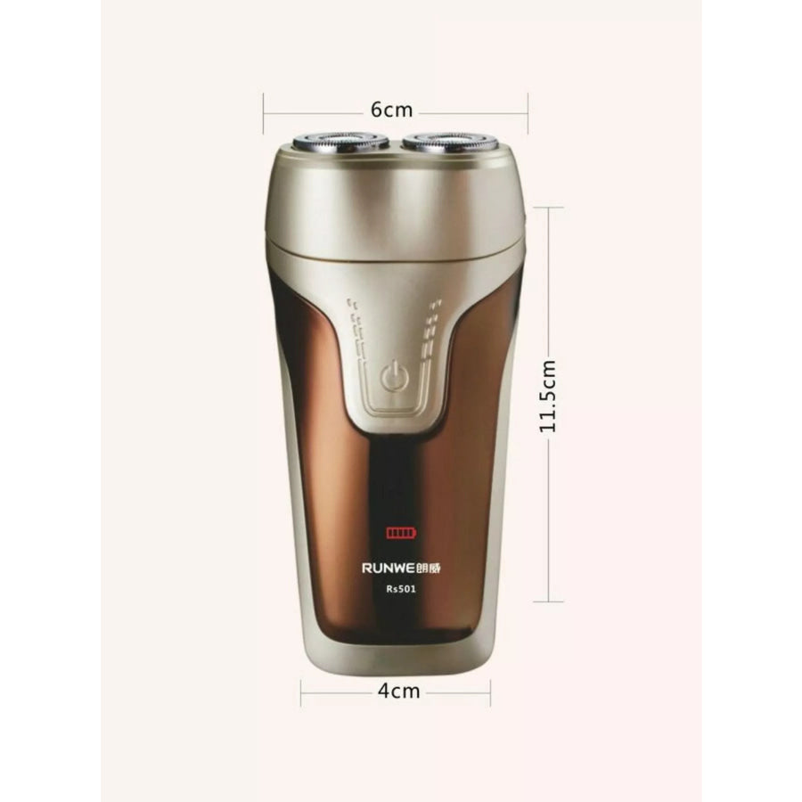 Rechargeable Electric Shaver Gold / One Size Apparel and Accessories