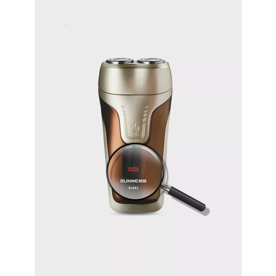 Rechargeable Electric Shaver Gold / One Size Apparel and Accessories