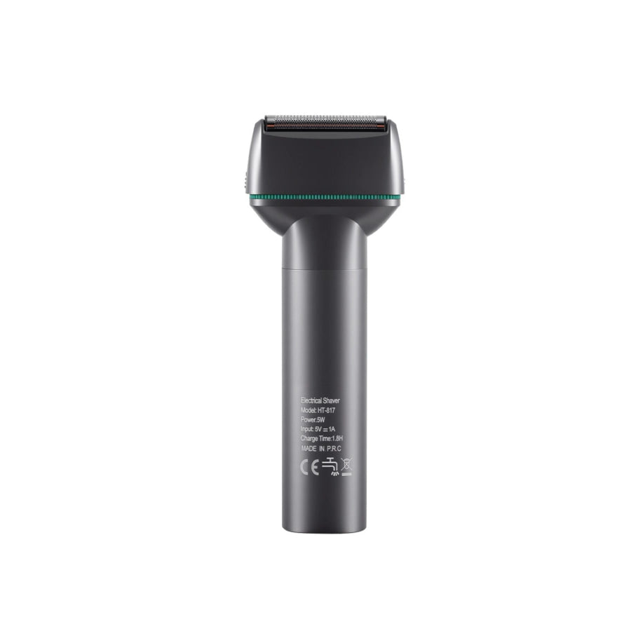 Rechargeable Electric Shaver with LED Display Gunmetal / One Size Apparel and Accessories