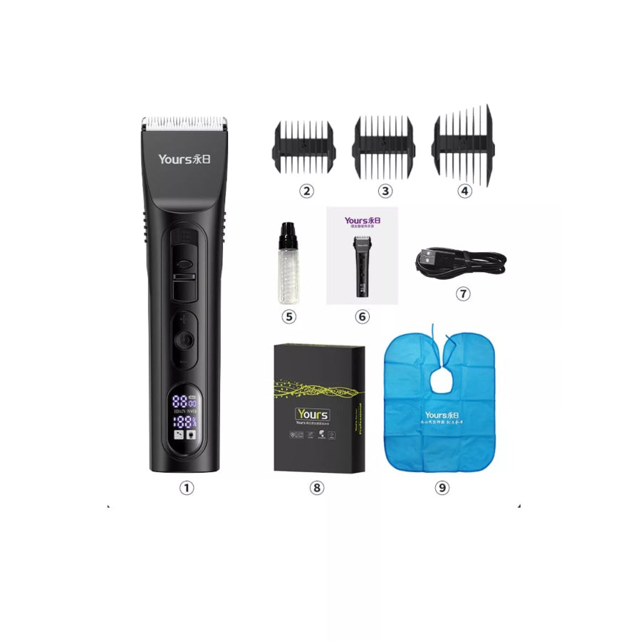 Rechargeable Hair Clipper Black / ONESIZE Apparel and Accessories