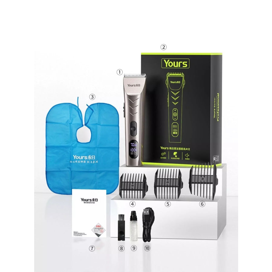 Rechargeable Hair Clipper Silver / ONESIZE Apparel and Accessories
