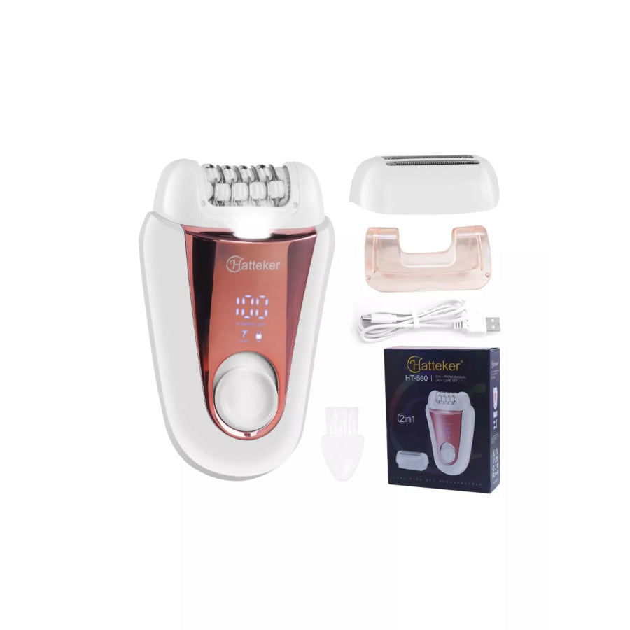 Rechargeable Hair Removal Epilator Rose Gold / ONESIZE Apparel and Accessories