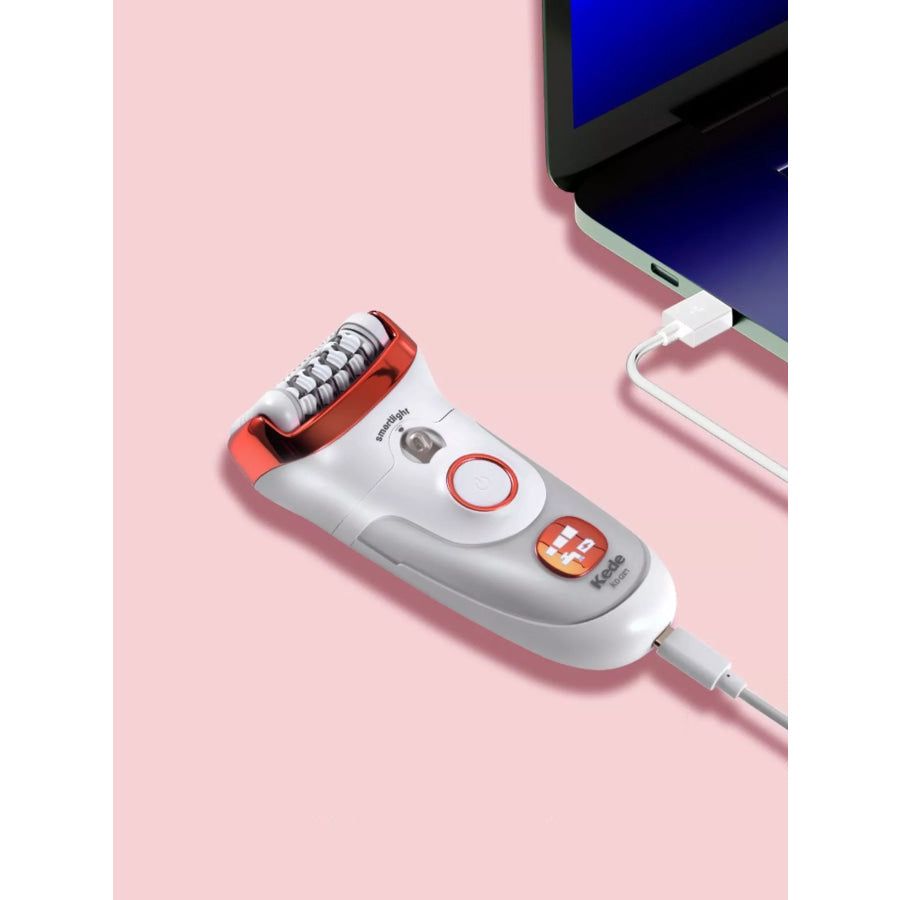 Rechargeable Hair Removal Epilator White / One Size Apparel and Accessories