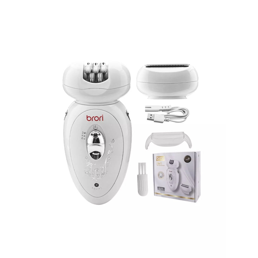 Rechargeable Hair Removal Epilator White / One Size Apparel and Accessories