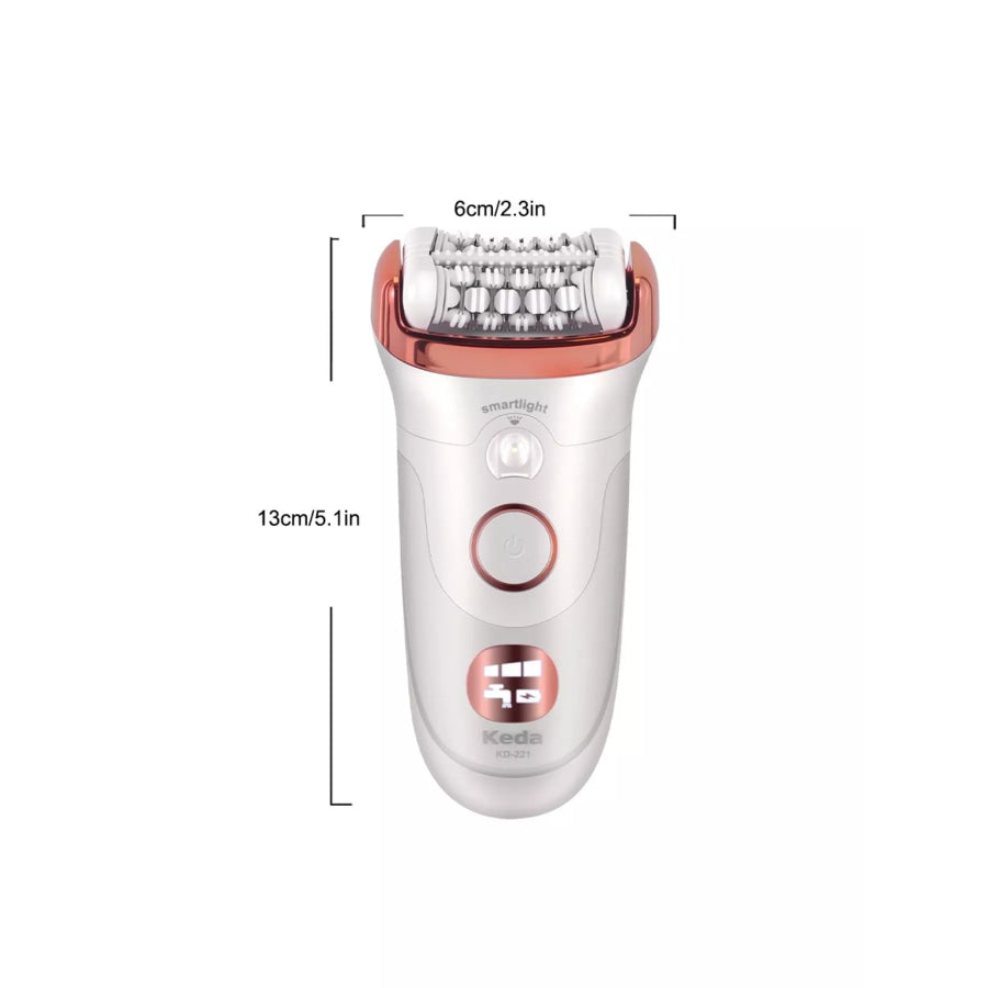 Rechargeable Hair Removal Epilator White / One Size Apparel and Accessories