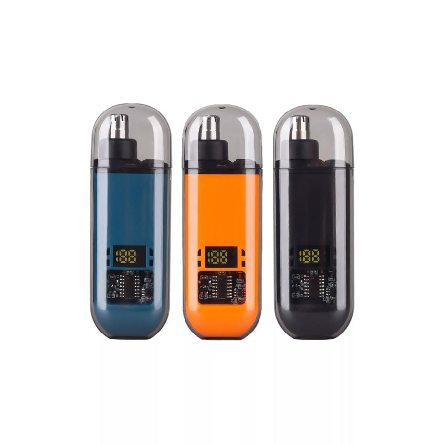 Rechargeable LED Display Nose Hair Trimmer Orange / ONESIZE Apparel and Accessories