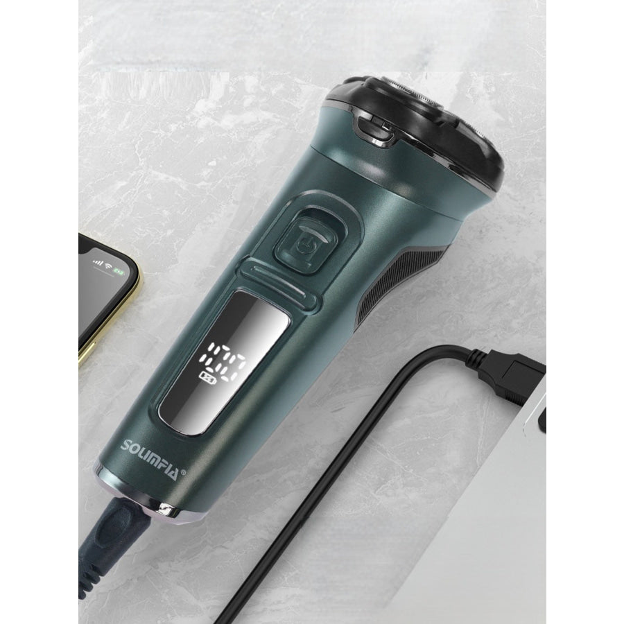 Rechargeable Rotary Electric Shaver with LED Display Apparel and Accessories