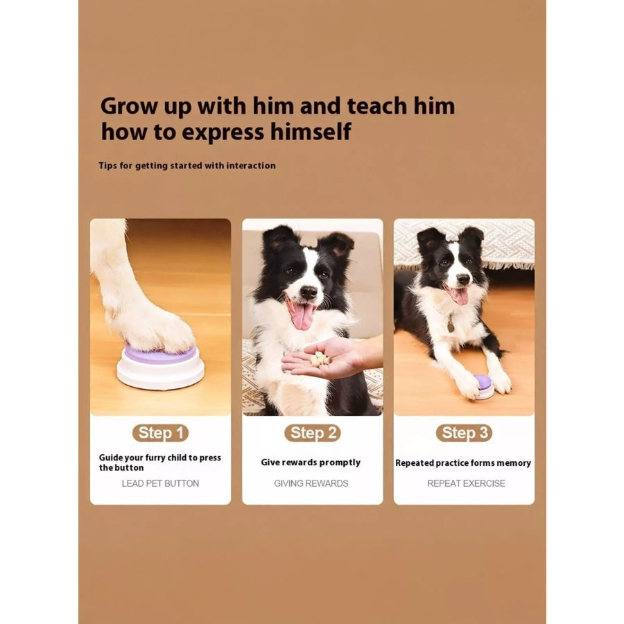Recordable Talking Pet Sound Buttons Apparel and Accessories