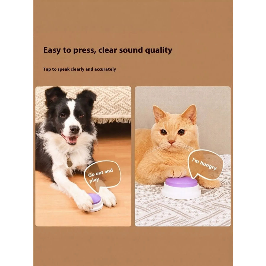 Recordable Talking Pet Sound Buttons Apparel and Accessories
