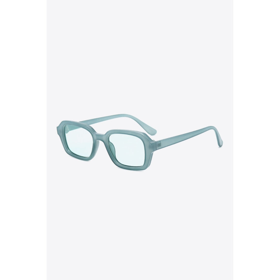 Rectangle Full Rim Sunglasses Pastel Blue / One Size