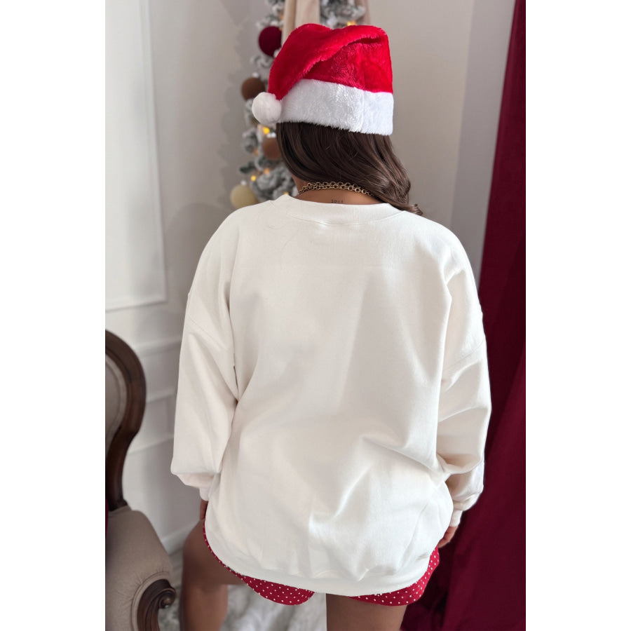 Red Polka Dot MERRY Holiday Long Sleeve Top and Shorts Set Two Piece Sets/Short Sets