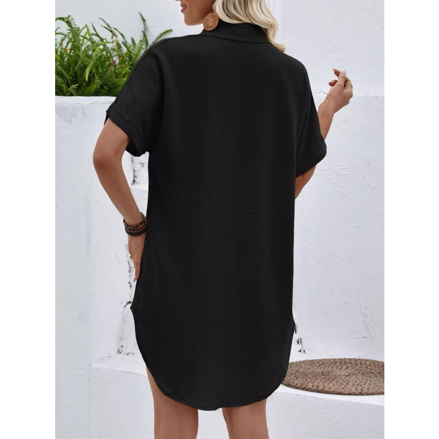 Relaxed Fit Button-Down Longline Shirt Apparel and Accessories