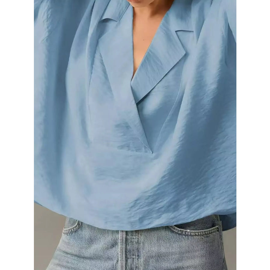 Relaxed Fit Half Sleeve Blouse Apparel and Accessories