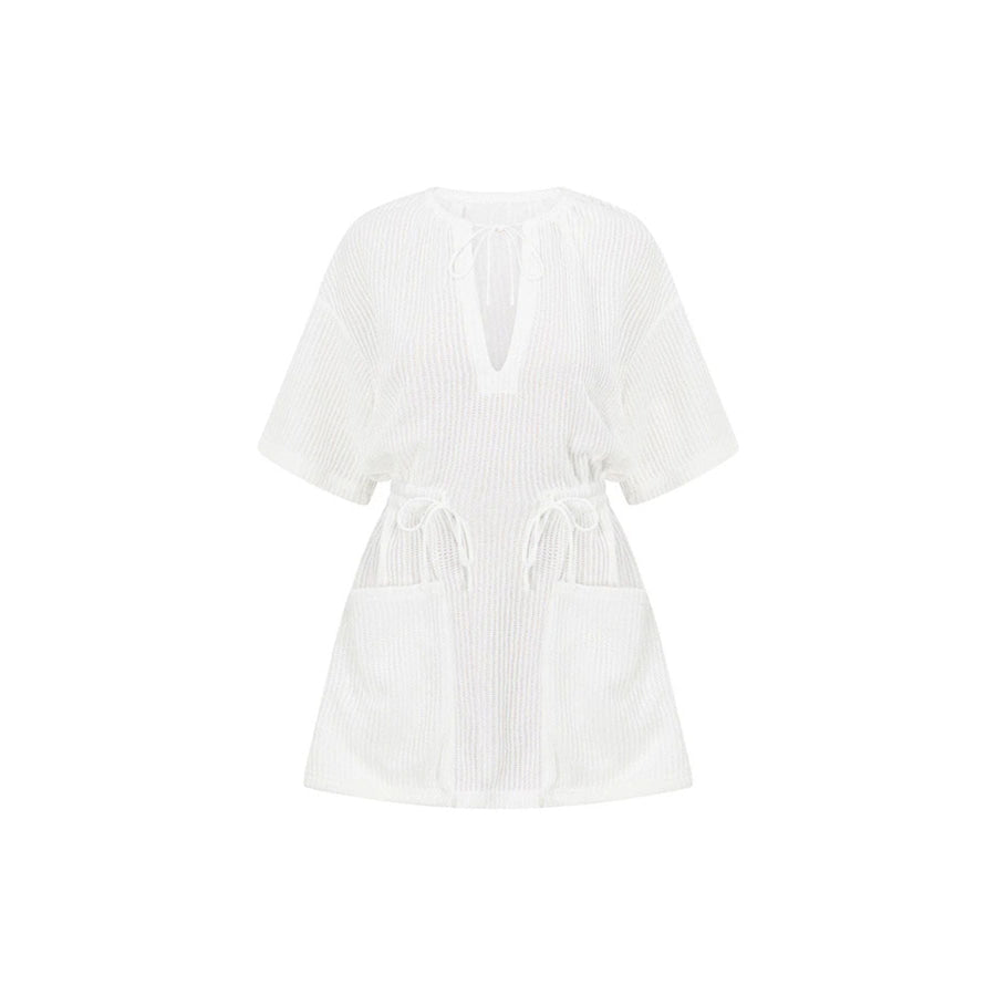 Relaxed Fit Half Sleeve Cover-Up Dress Apparel and Accessories