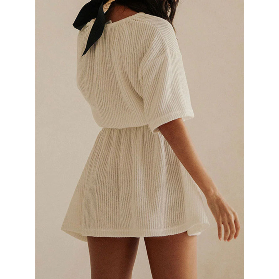 Relaxed Fit Half Sleeve Cover-Up Dress Apparel and Accessories