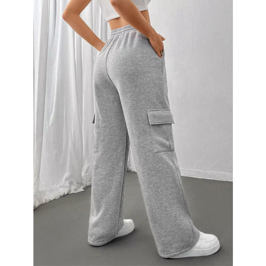 Relaxed Fit Pants with Drawstring Waist Apparel and Accessories