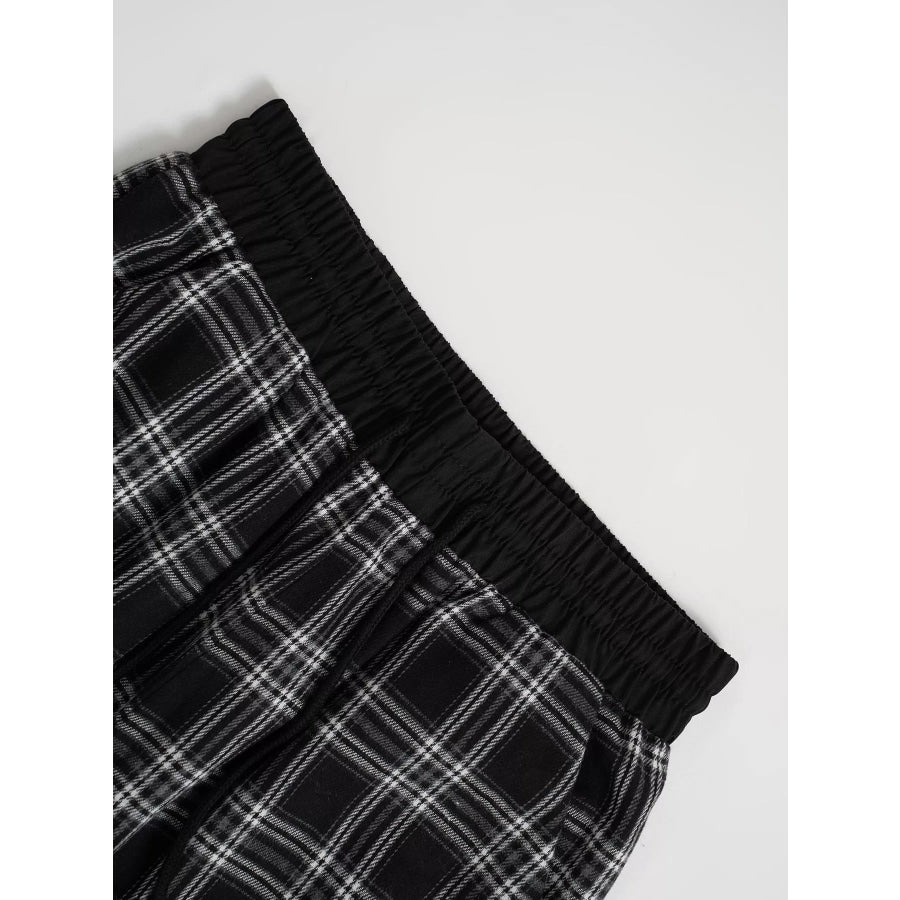 Relaxed Fit Plaid Pants Apparel and Accessories