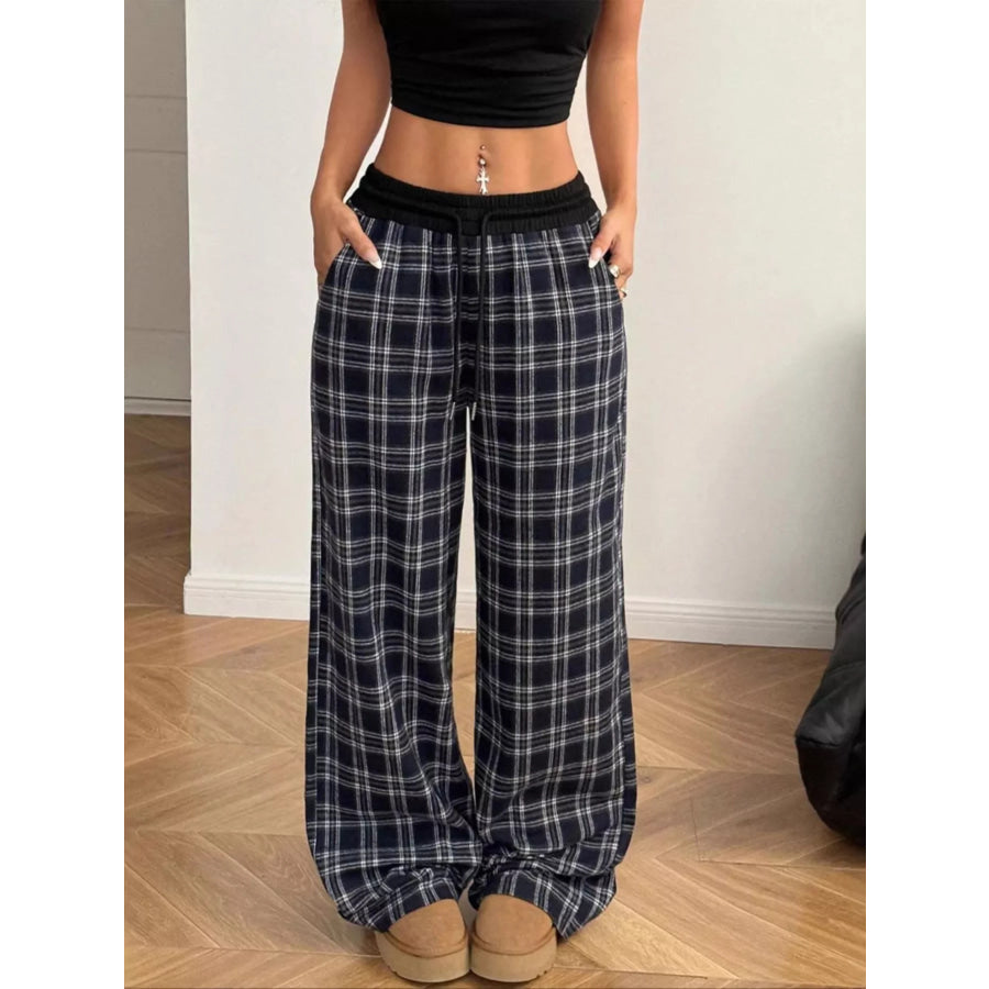 Relaxed Fit Plaid Pants Apparel and Accessories