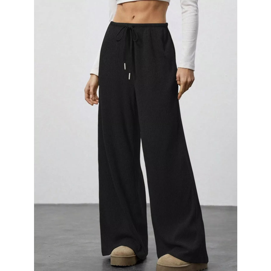 Relaxed Fit Wide Leg Pants Apparel and Accessories