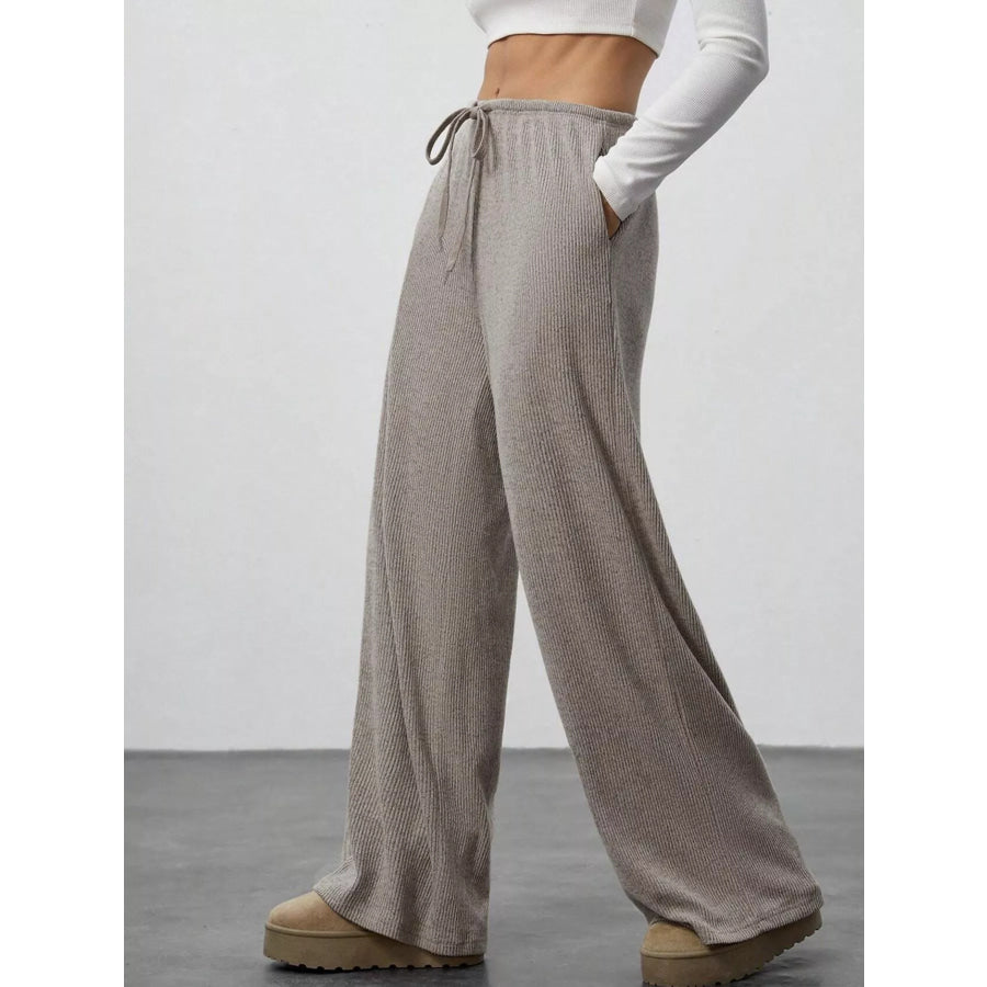 Relaxed Fit Wide Leg Pants Apparel and Accessories