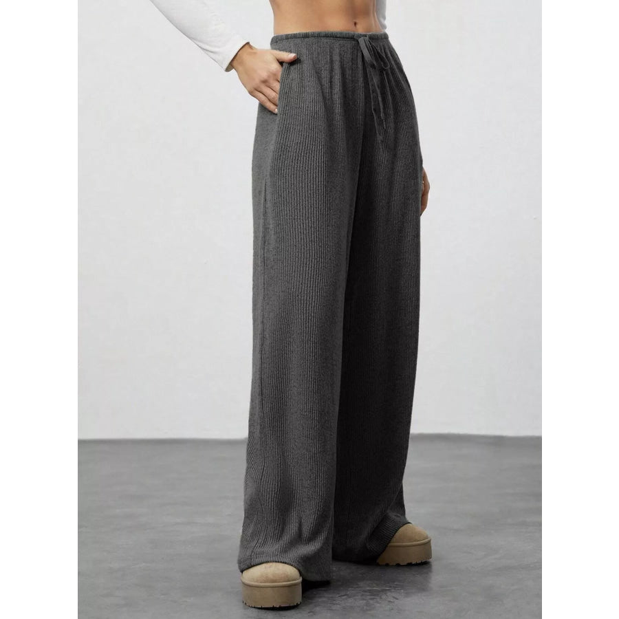 Relaxed Fit Wide Leg Pants Apparel and Accessories