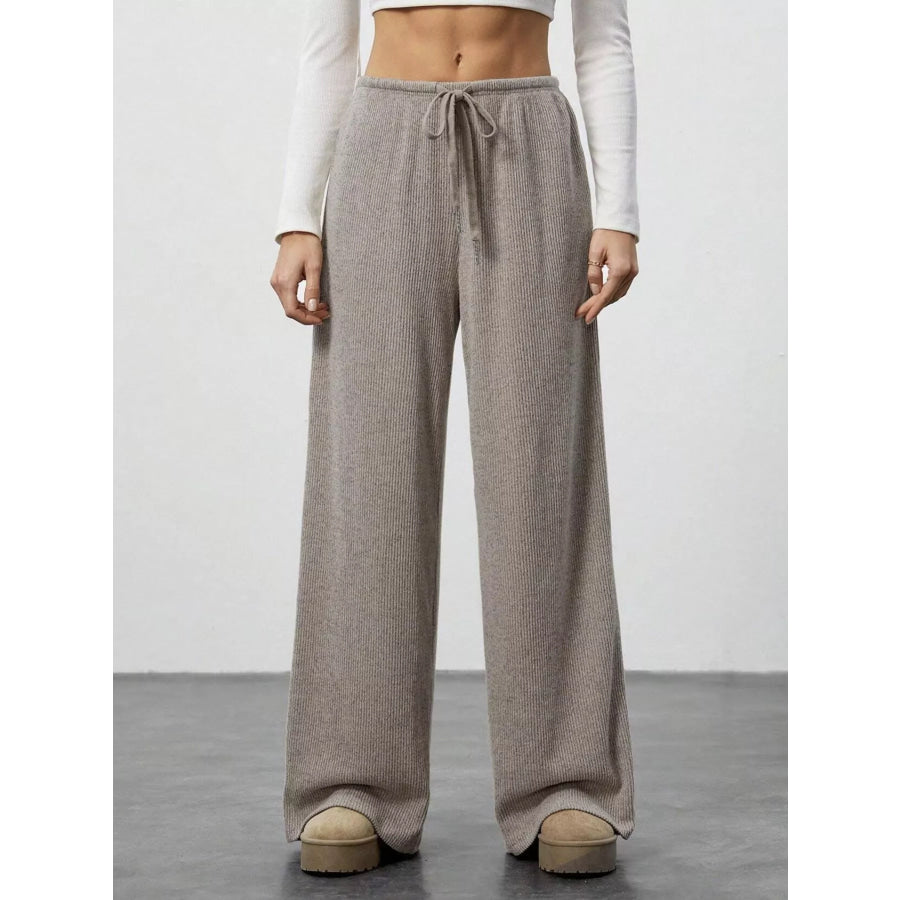 Relaxed Fit Wide Leg Pants Apparel and Accessories